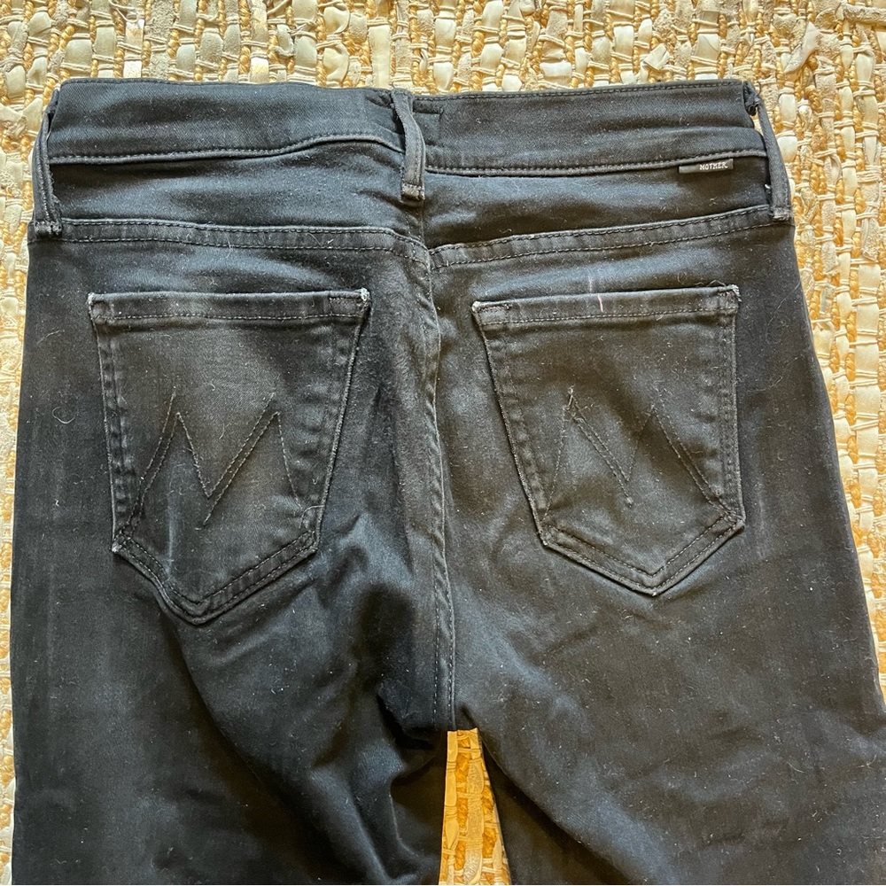 Mother Jeans The Rascal Ankle Snippet In Black - image 4